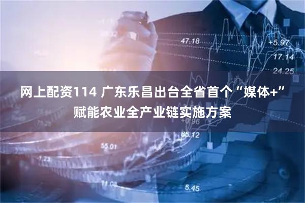 网上配资114 广东乐昌出台全省首个“媒体+”赋能农业全产业链实施方案